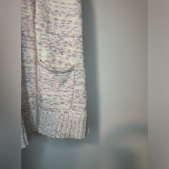 Talbots Beige Long Cottage Boho Costal Knit Cardigan Sweater Women’s Sz XL - Picture 6 of 8